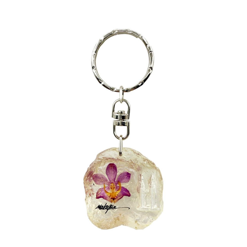 Vintage Malaysia Impress Blossoms Flower Keychain